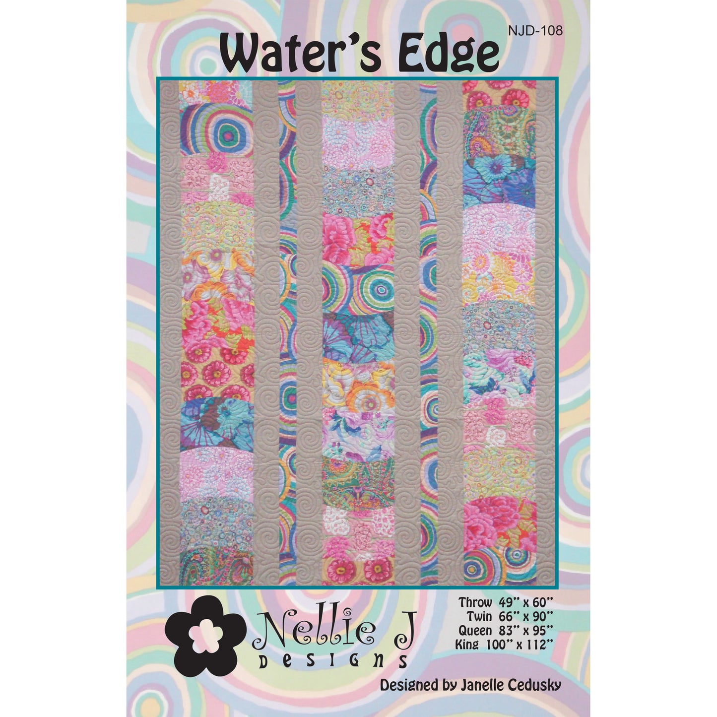 Water's Edge Quilt Pattern NJD-108 - Paper Pattern