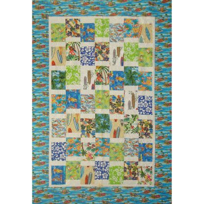 Beach Party Quilt NJD-109e - Downloadable Pattern