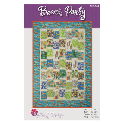 Beach Party Quilt NJD-109e - Downloadable Pattern