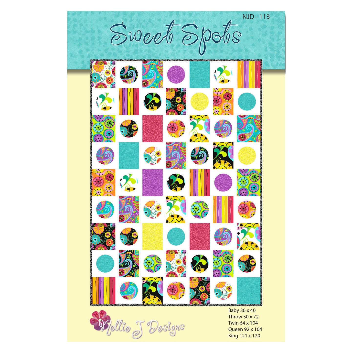 Sweet Spots Quilt Pattern NJD-113 - Paper Pattern