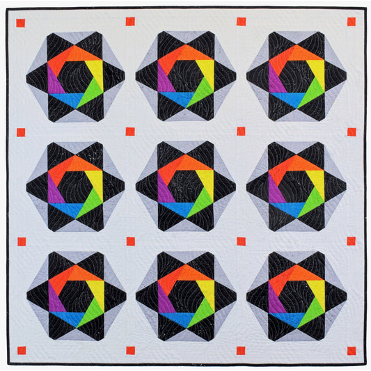 Cosmic Rainbow Wall Hanging Pattern NMD-101 - Paper Pattern