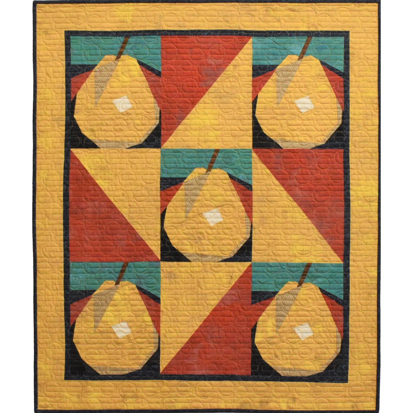 Pear Quilt Block Pattern Pear Wall Hanging NMD-105e - Downloadable Pattern – QuiltWoman.com
