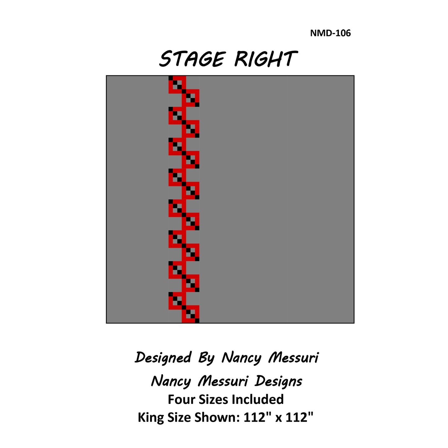 Stage Right Quilt NMD-106e - Downloadable Pattern