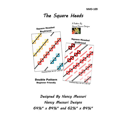 The Square Heads Quilt Pattern NMD-109 - Paper Pattern