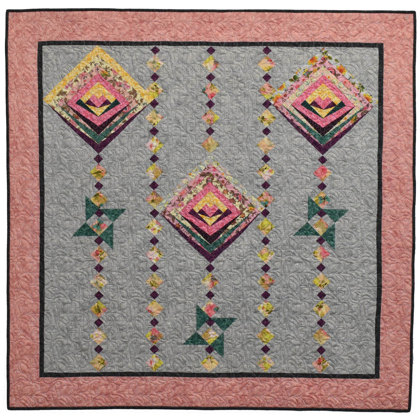 Peacock Garden Quilt NMD-111e - Downloadable Pattern