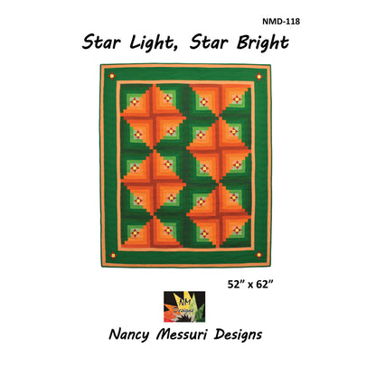 Cover image of pattern for Star Light, Star Bright Quilt.