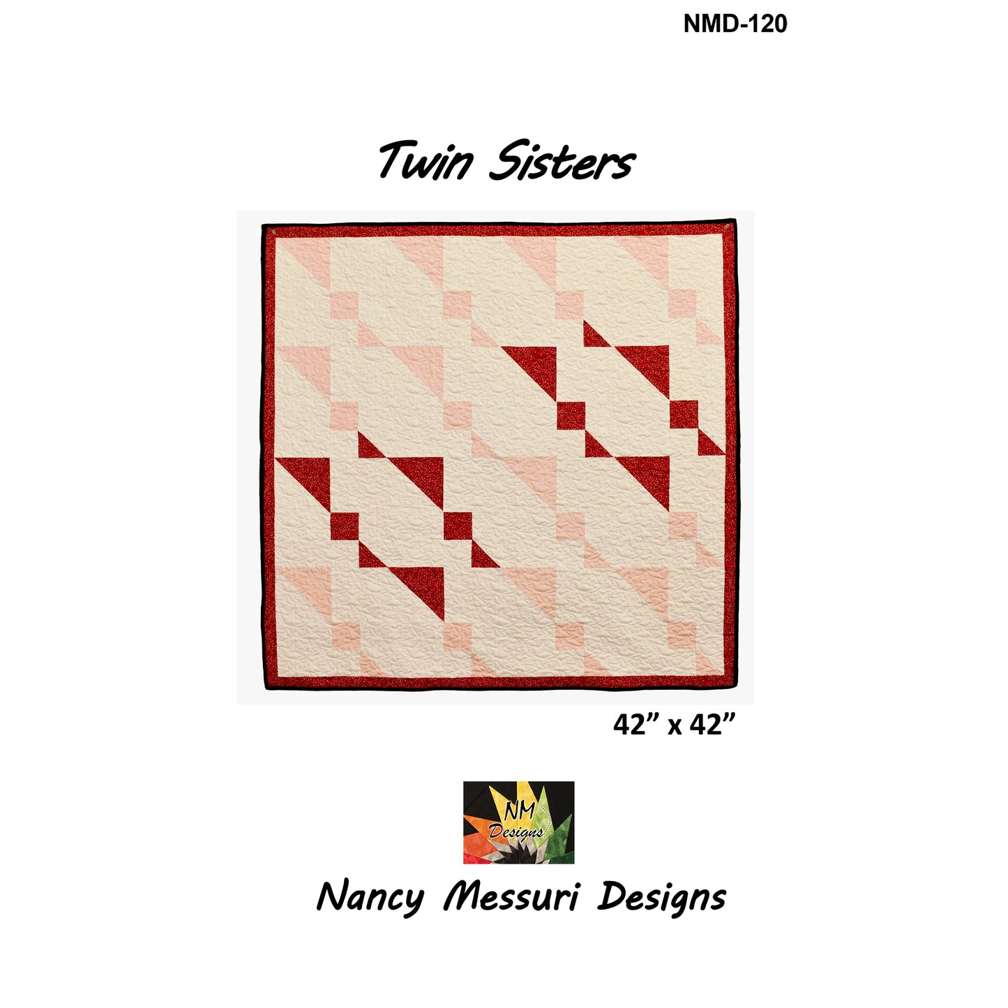 Cover image of pattern for Twin Sisters quilt.