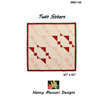 Cover image of pattern for Twin Sisters quilt.