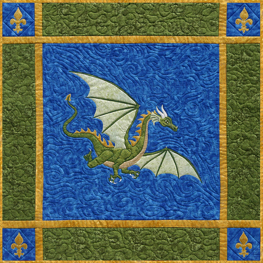 Dragon on the Wind Wall Hanging NS-25e - Downloadable Pattern