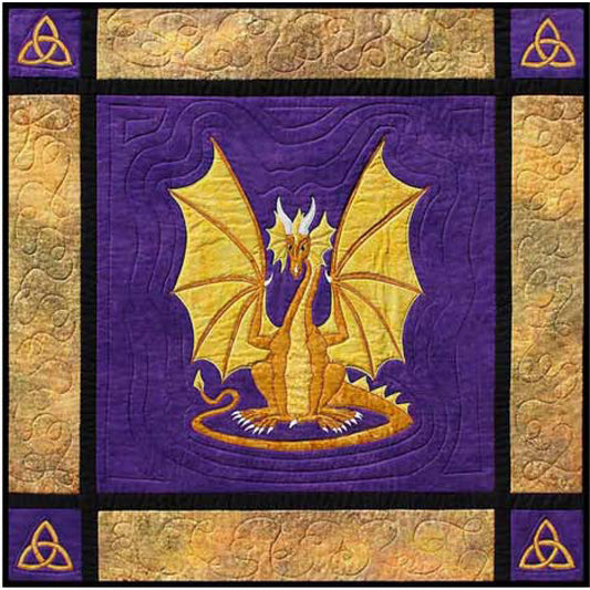 Dragon on Guard Wall Hanging Pattern NS-32 - Paper Pattern