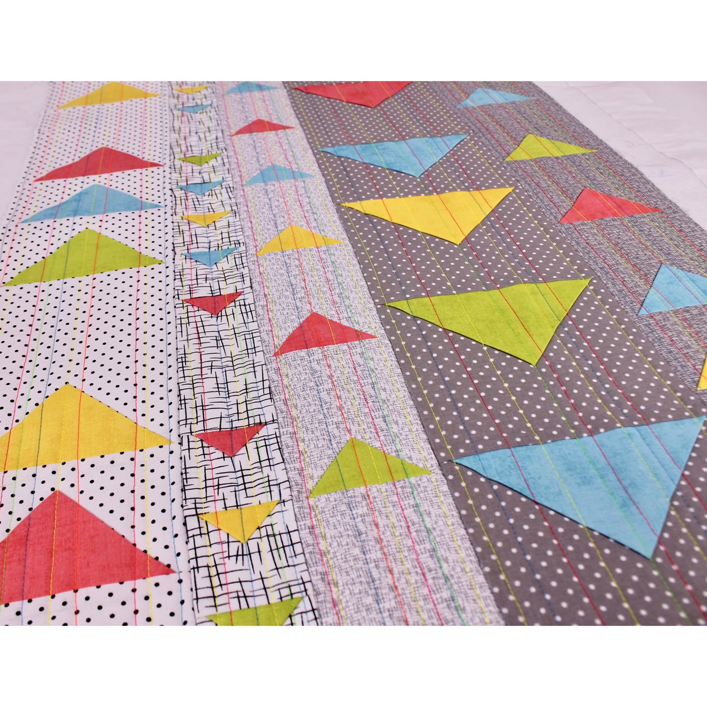 Modern Floating Triangles NZP-Q009e - Downloadable Pattern