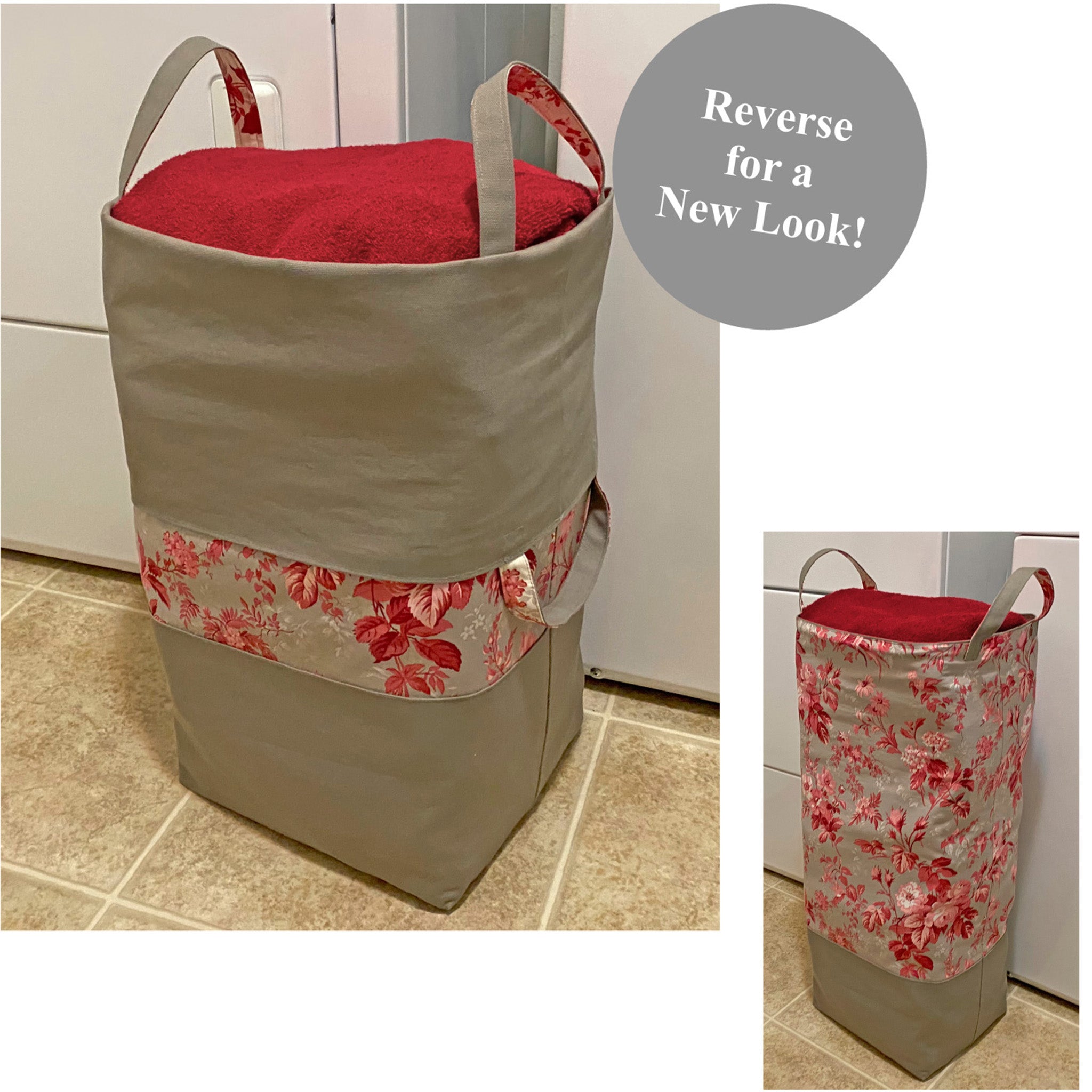 Big-bigger Laundry Bag Pattern NZP-Q014 (adv beginner, bag, tote ...