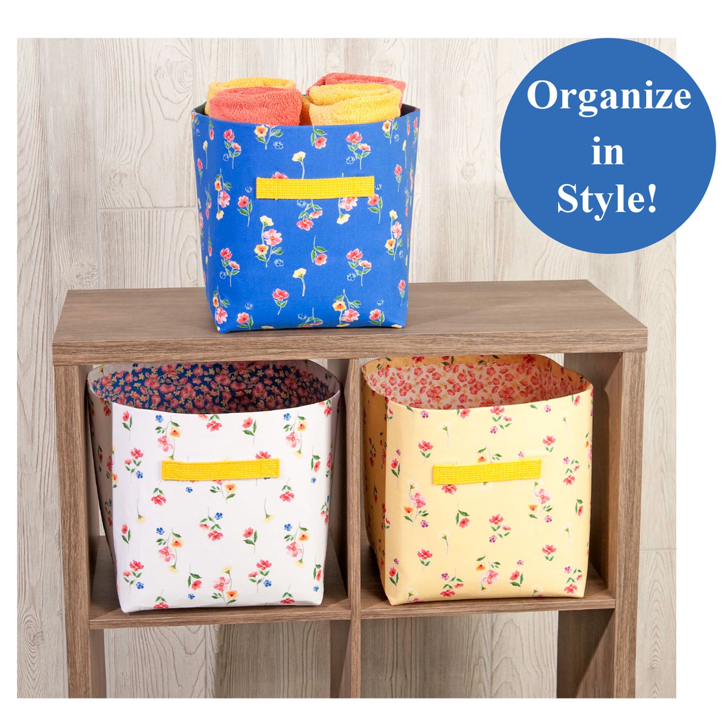 Sew Organized Fabric Bin Sewing Pattern NZP-Q020w  - Wholesale Product