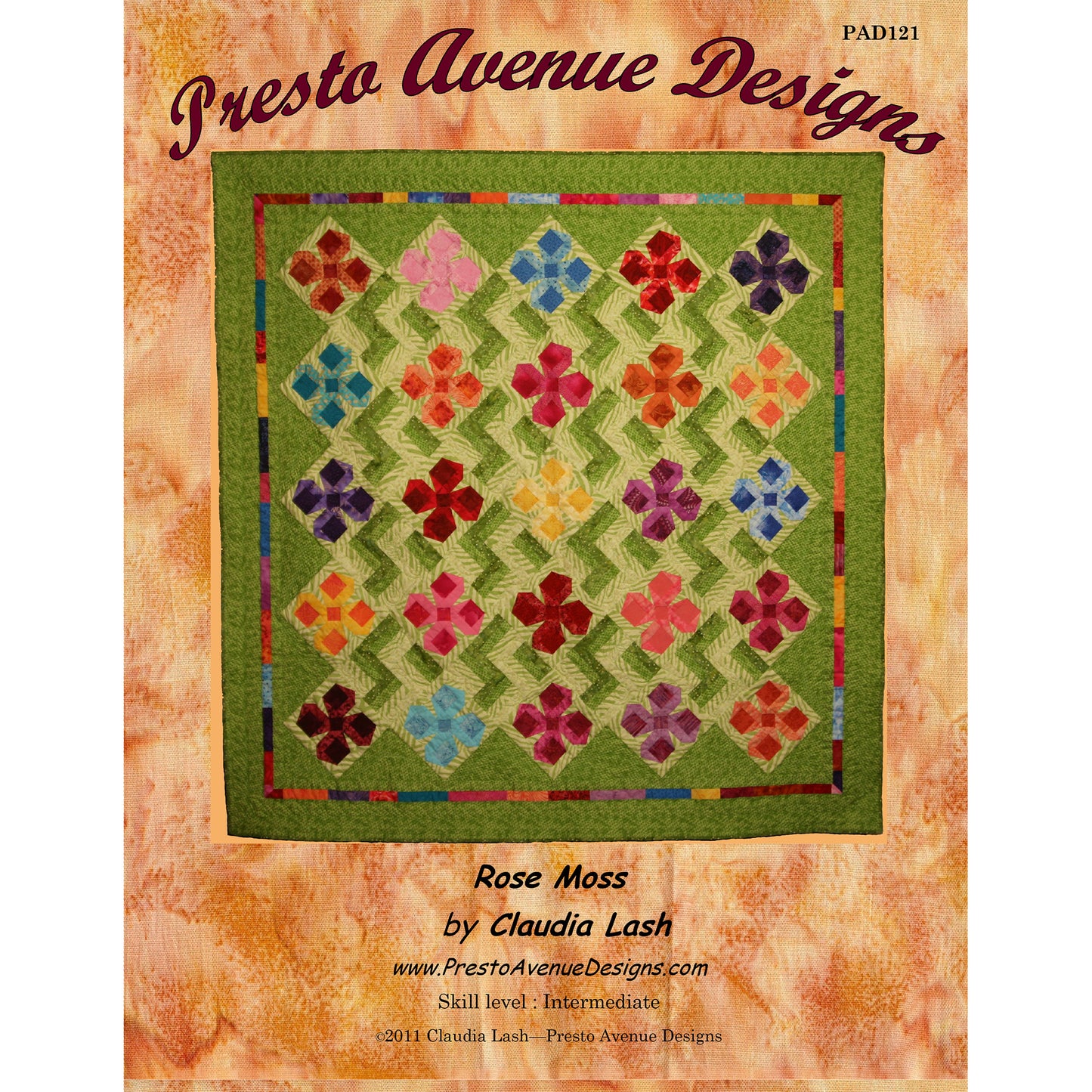 Rose Moss Quilt PAD-121e - Downloadable Pattern