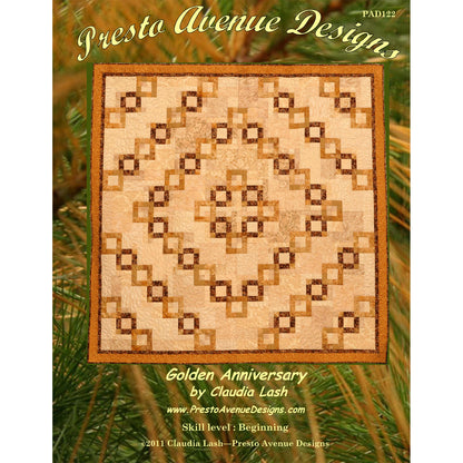 Cover image of pattern for Golden Anniversary quilt.