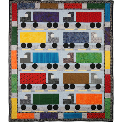 I Love Semi Trucks Quilt PAD-133e - Downloadable Pattern