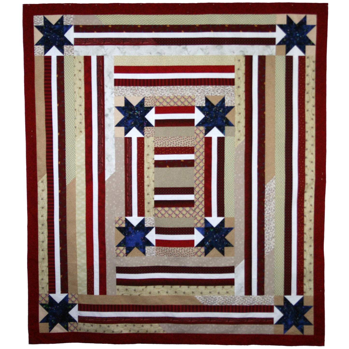 Stars and Stripes Quilt PAD-134e - Downloadable Pattern
