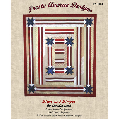 Stars and Stripes Quilt PAD-134e - Downloadable Pattern