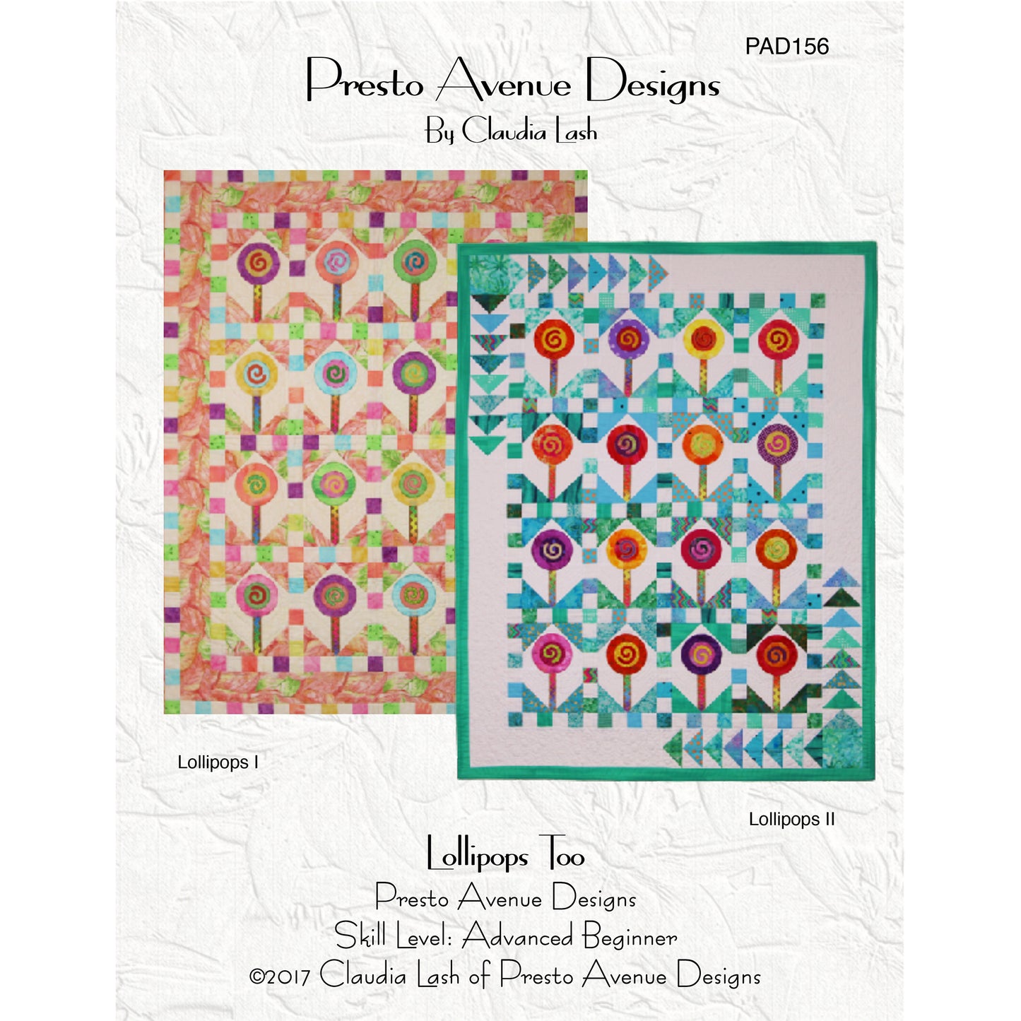 Lollipops Too Quilt PAD-156e - Downloadable Pattern