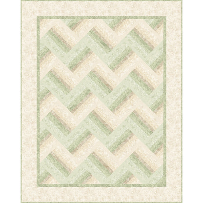 Image of the Misty Rail Fences quilt by Patti Carey.