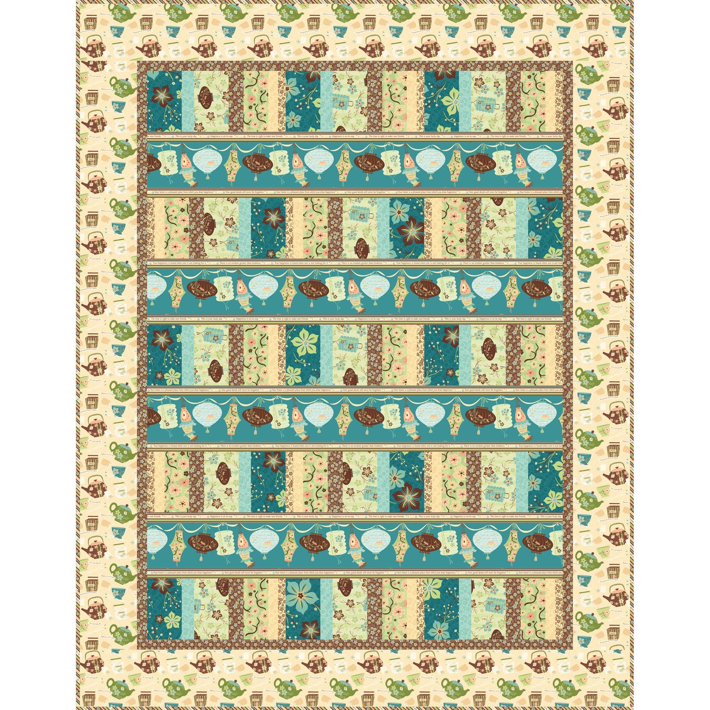 Image of the Chinese Coins quilt by Patti Carey.