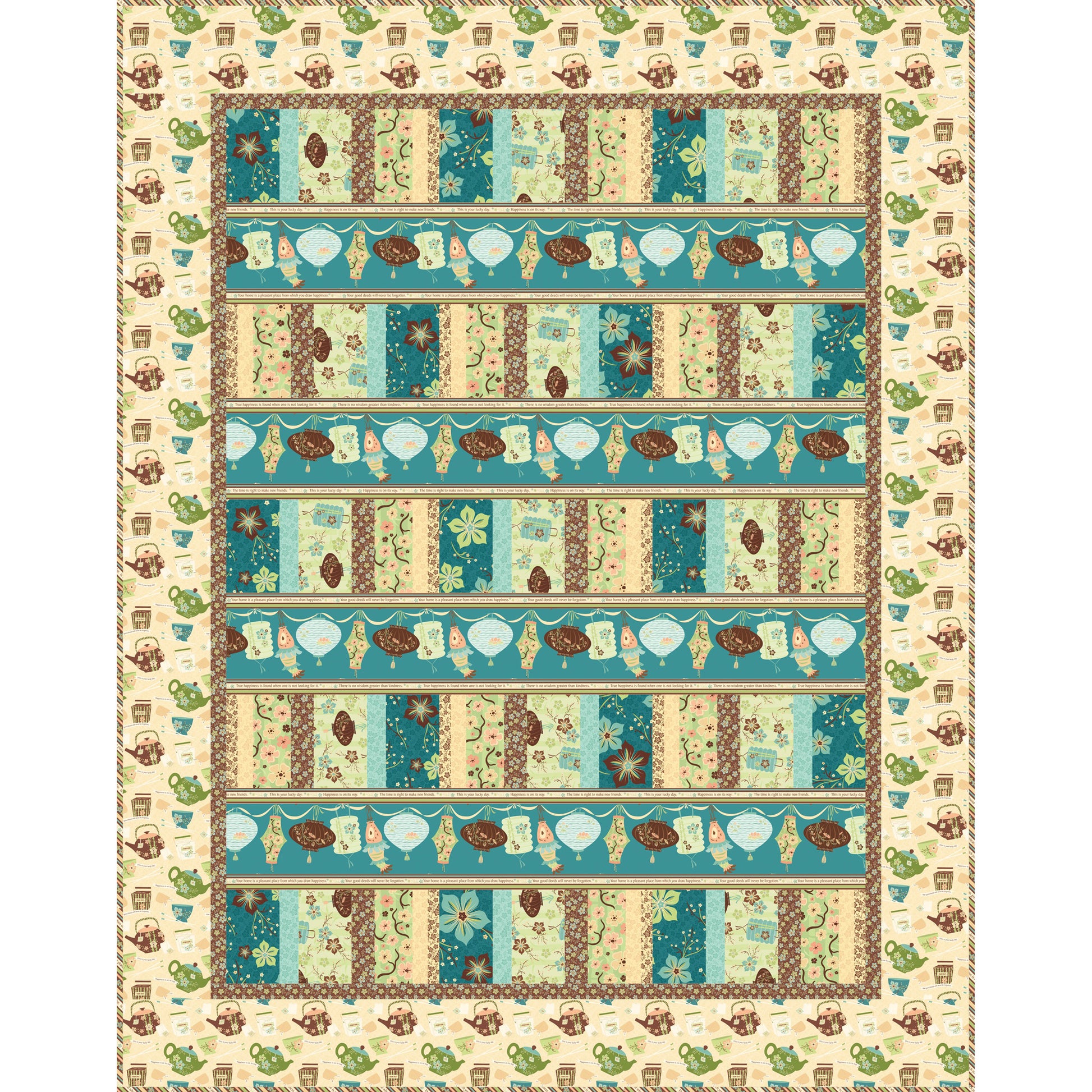 Image of the Chinese Coins quilt by Patti Carey.