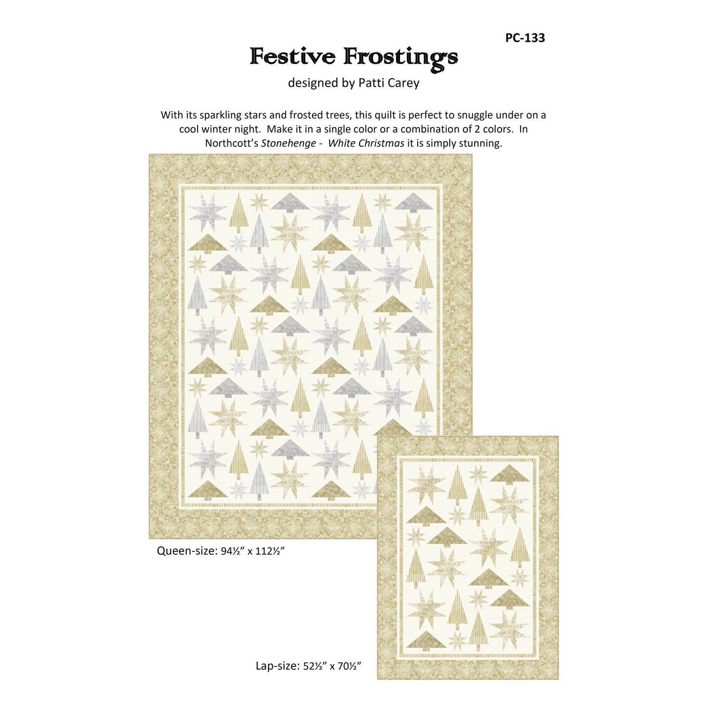 Festive Frostings Quilt PC-133e - Downloadable Pattern