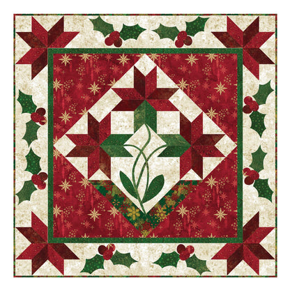 Poinsettia Medallion Quilt Pattern PC-144 - Paper Pattern