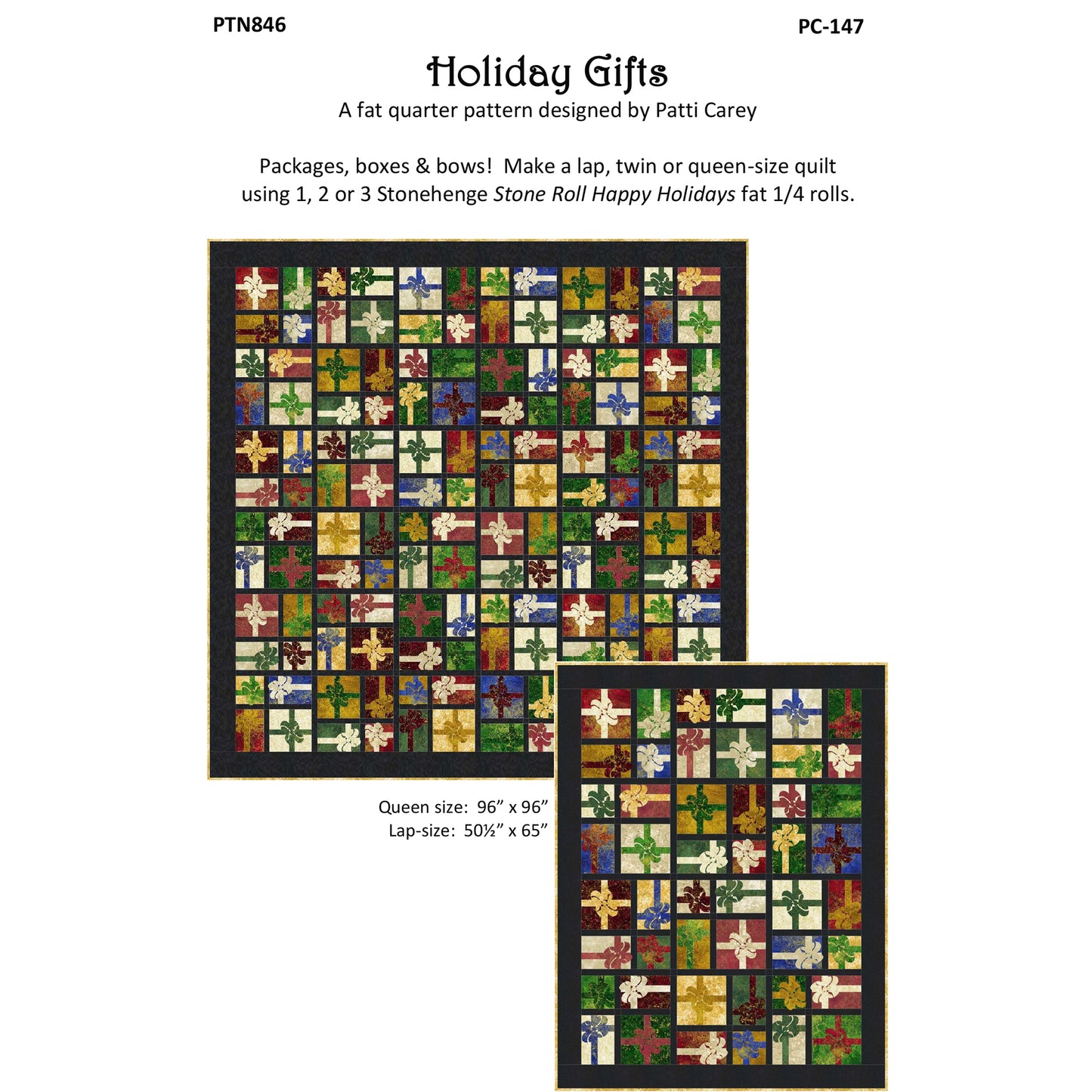 Holiday Gifts Quilt PC-147e - Downloadable Pattern