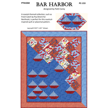 Cover image of pattern for Bar Harbor quilts.