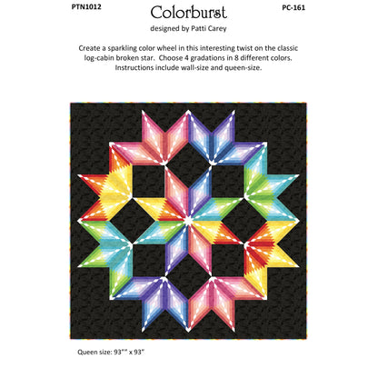 Colorburst Quilt Pattern PC-161 - Paper Pattern