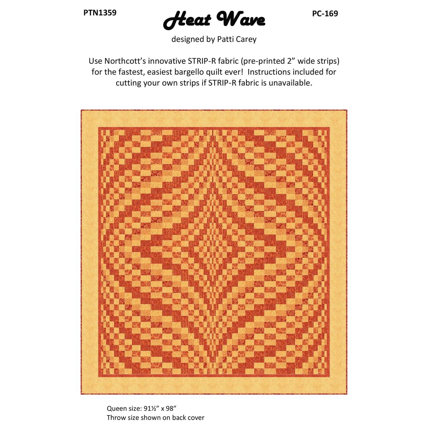 Heat Wave Quilt Pattern PC-169 - Paper Pattern