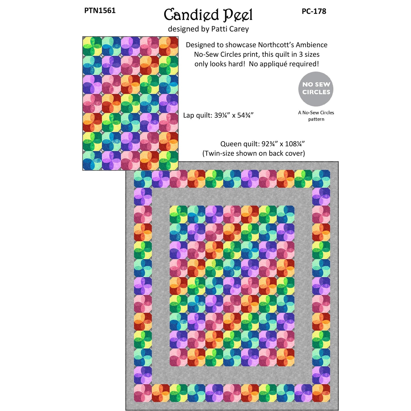 Candied Peel Quilt Pattern PC-178 - Paper Pattern