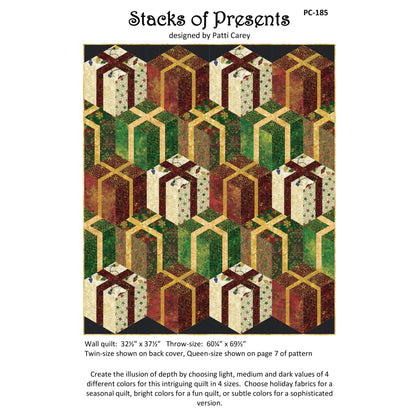 Stacks of Presents Quilt PC-185e - Downloadable Pattern