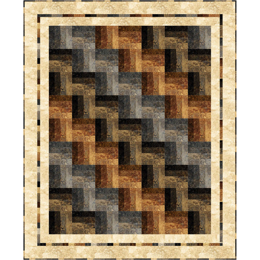 Strip-Easy Rail Fence Quilt Pattern PC-187 - Paper Pattern