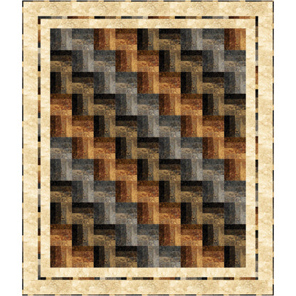 Strip-Easy Rail Fence Quilt PC-187e - Downloadable Pattern