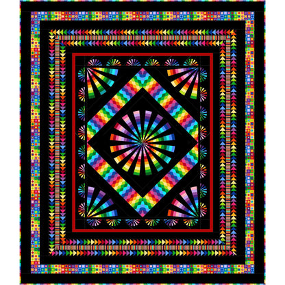 Psychedelic Spin Quilt PC-201e - Downloadable Pattern