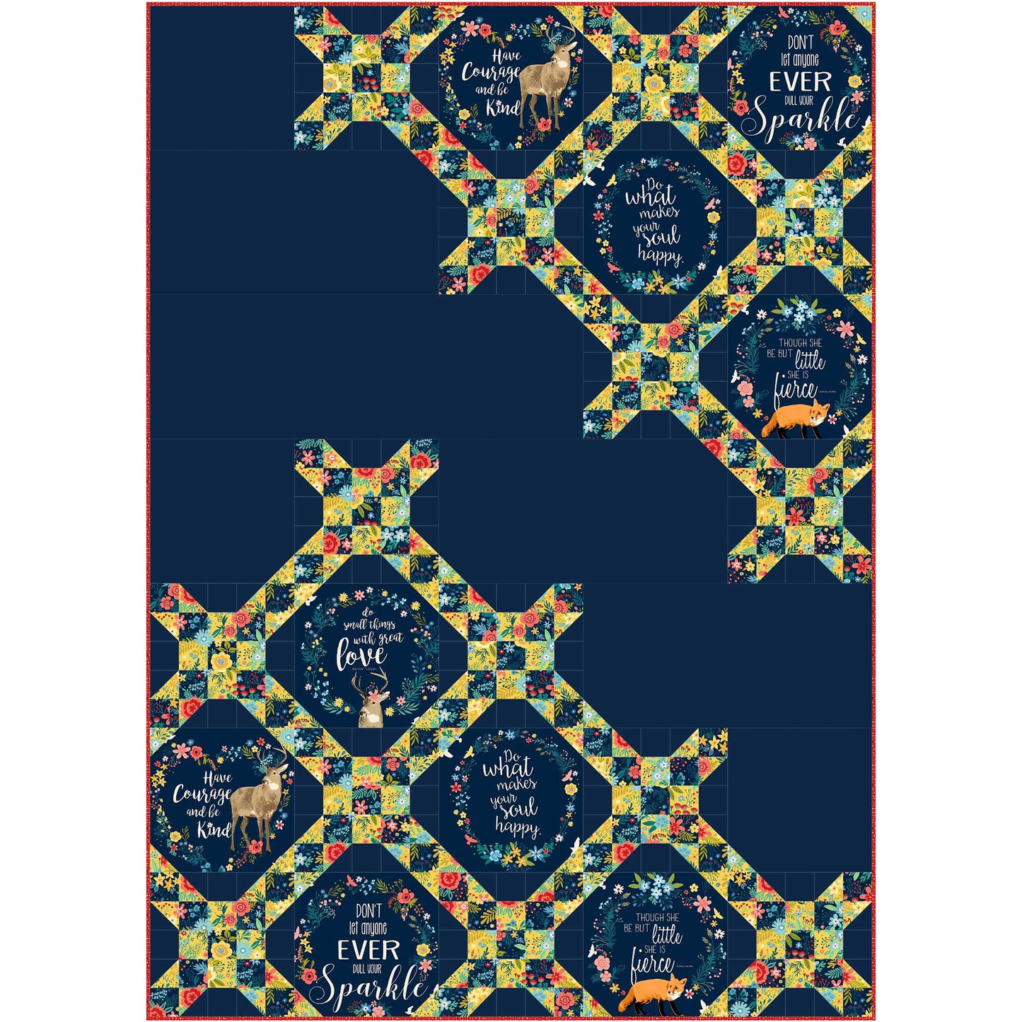 Modern Gridwork Quilt Pattern PC-208 - Paper Pattern