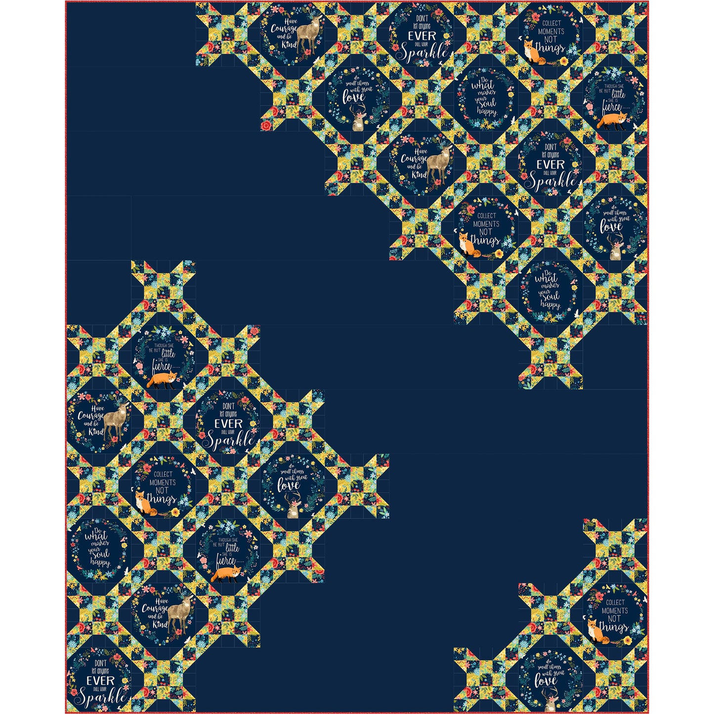 Modern Gridwork Quilt Pattern PC-208 - Paper Pattern