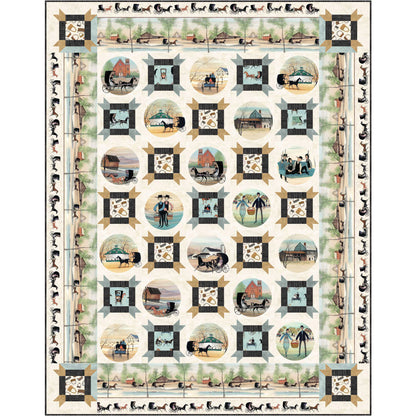 Bordering on Amish Quilt Pattern PC-212 - Paper Pattern