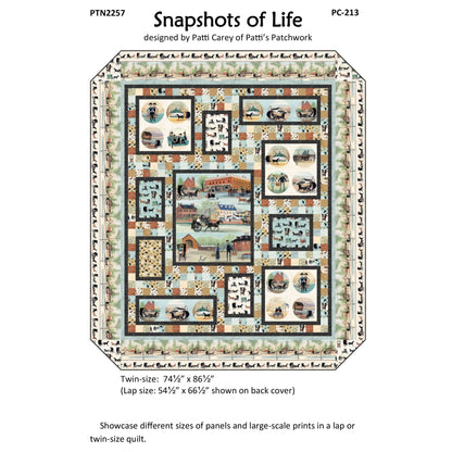 Snapshots of Life Quilt Pattern PC-213 - Paper Pattern