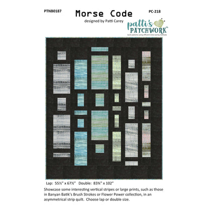 Morse Code Quilt PC-218e - Downloadable Pattern