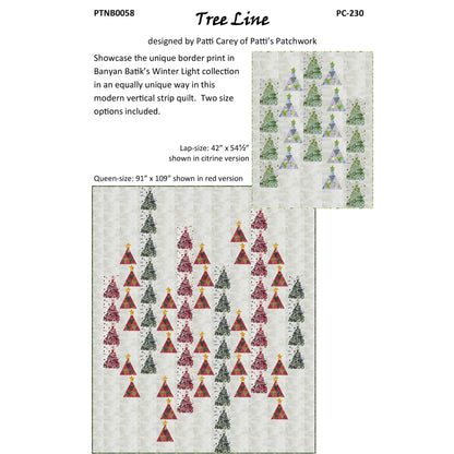 Tree Line Quilt Pattern PC-230 - Paper Pattern