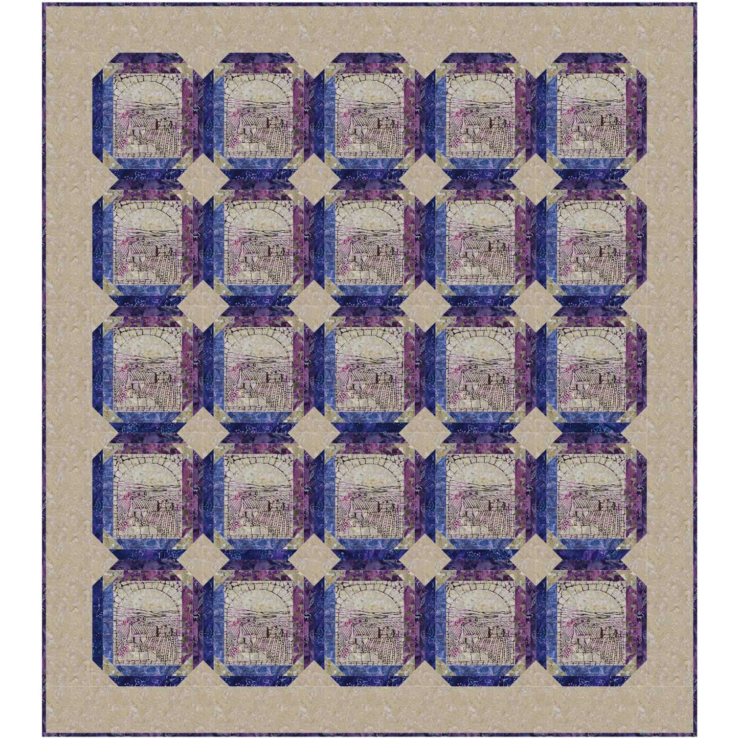 Image of the Chardonnay quilt by Patti Carey.