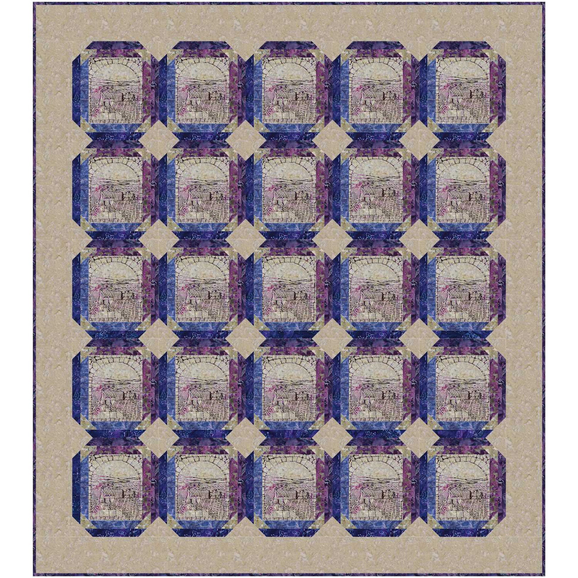 Image of the Chardonnay quilt by Patti Carey.