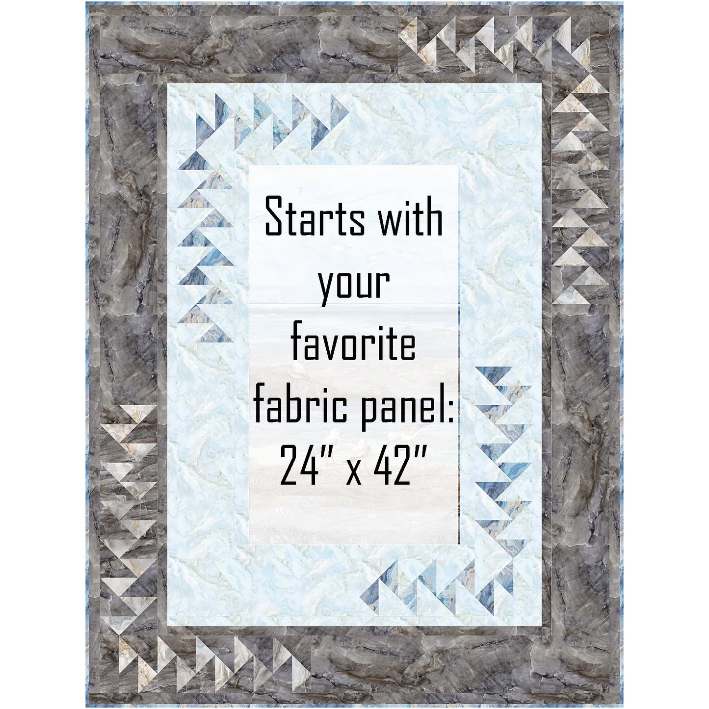 Panel Pizzazz Quilt PC-250e - Downloadable Pattern