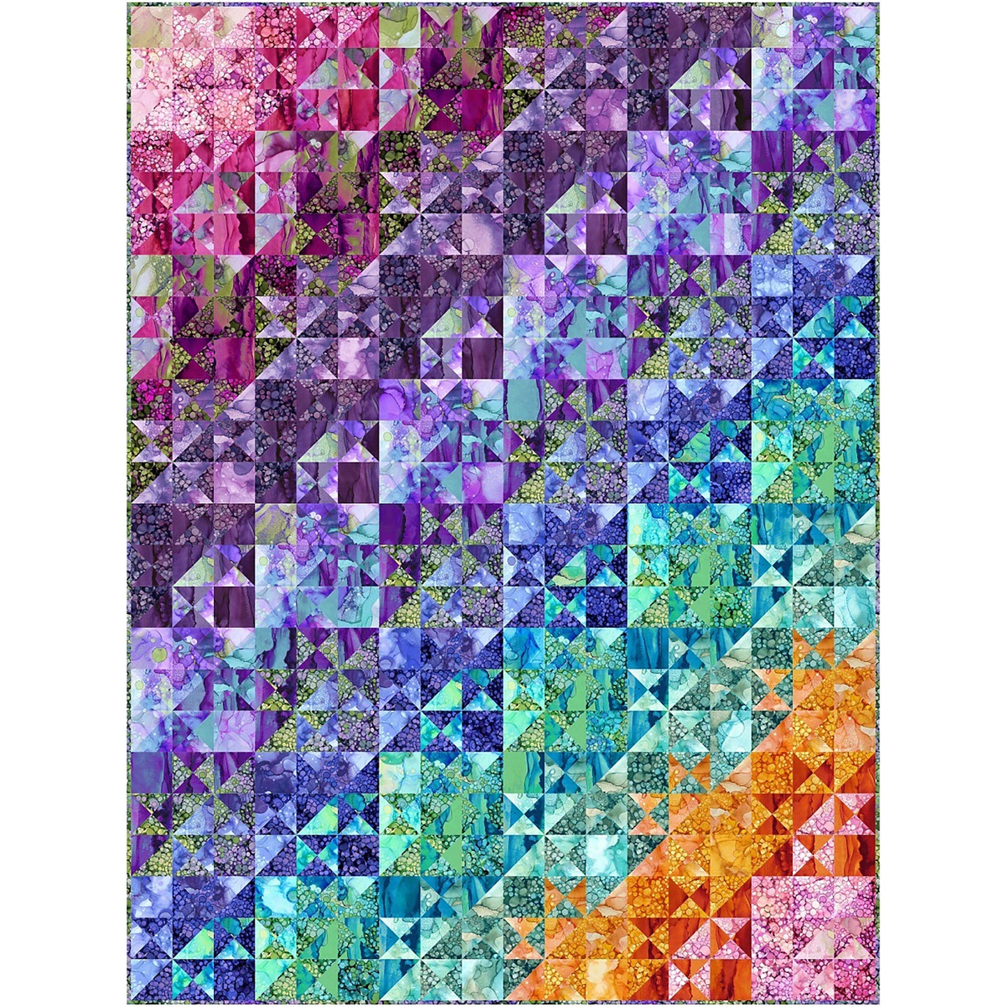 Splendid Split Stars Quilt PC-253e - Downloadable Pattern