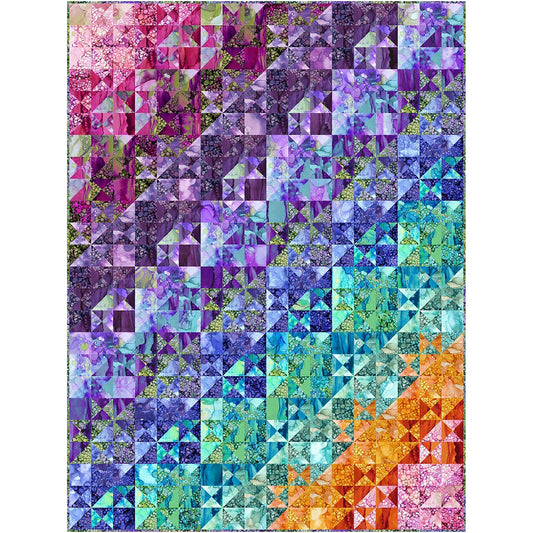 Splendid Split Stars Quilt Pattern PC-253 - Paper Pattern