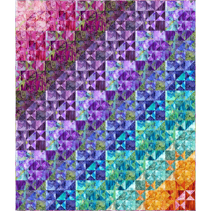 Splendid Split Stars Quilt PC-253e - Downloadable Pattern