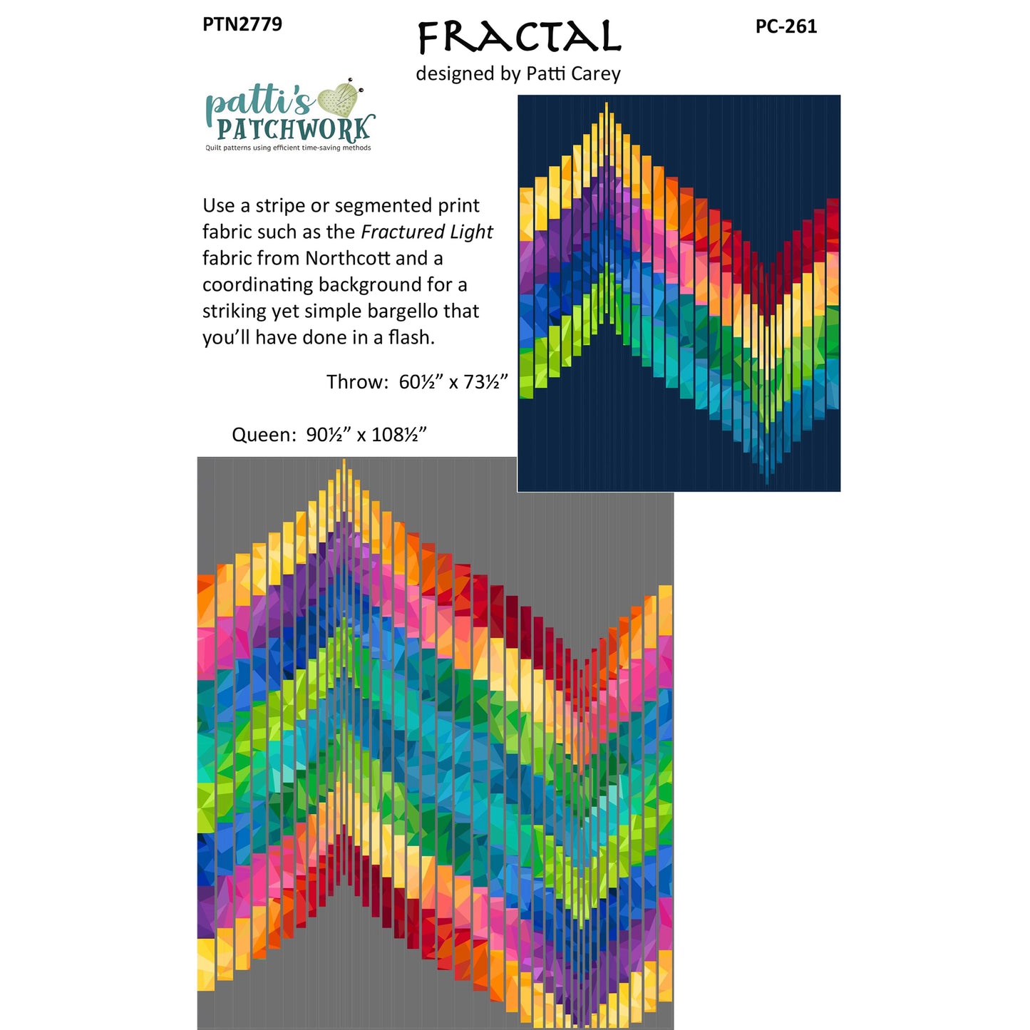 Fractal Quilt Pattern PC-261 - Paper Pattern